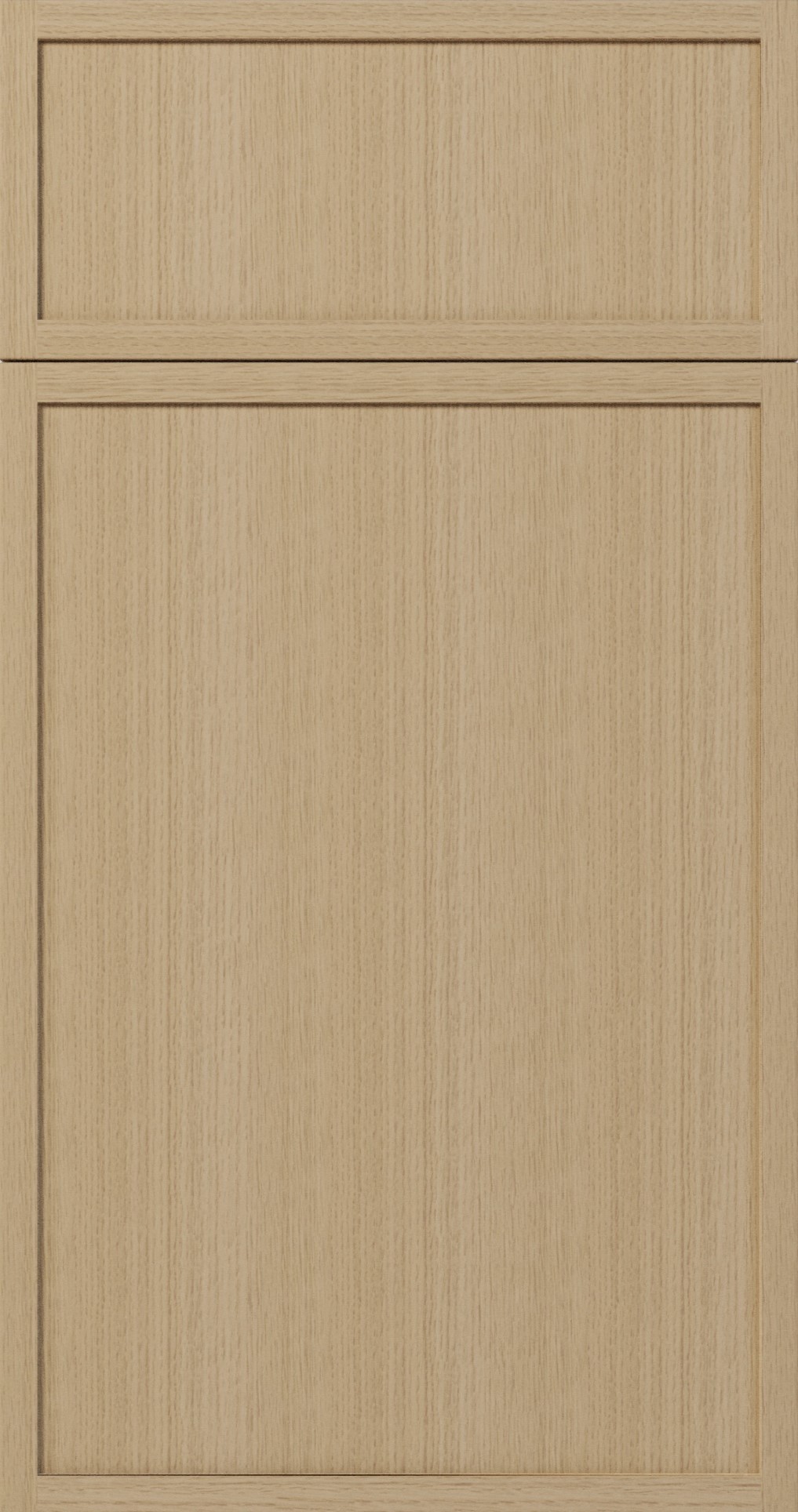 Slim White Oak cabinet door and drawer front
