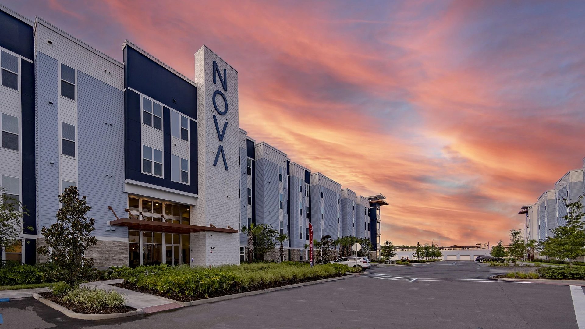 Nova at East Park Village multifamily community exterior in Orlando, Florida